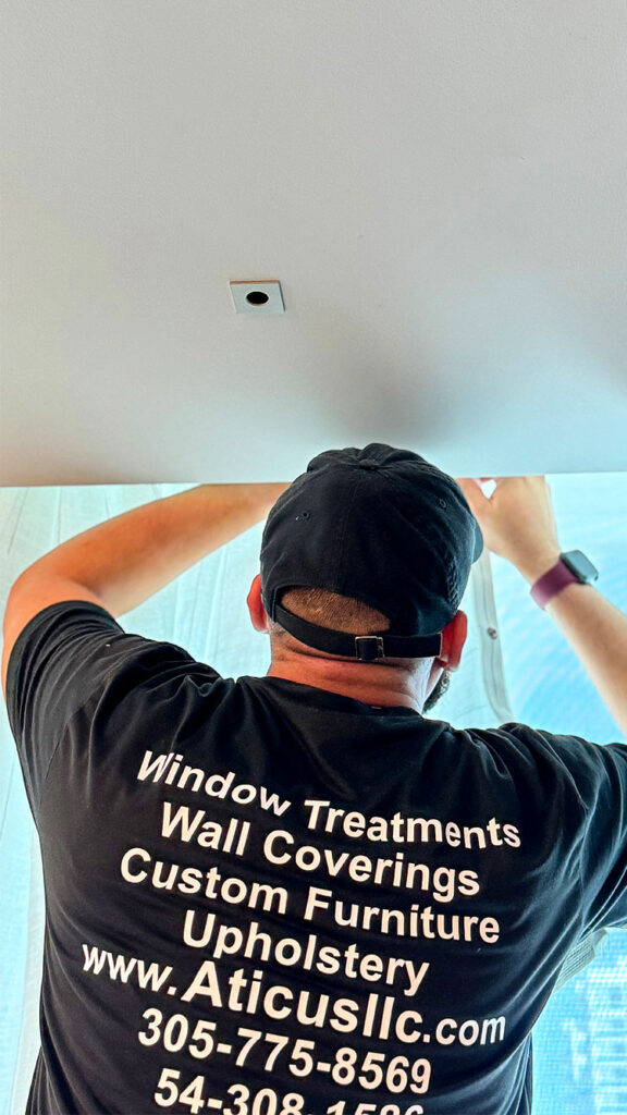 Motorized Window Shades Installation