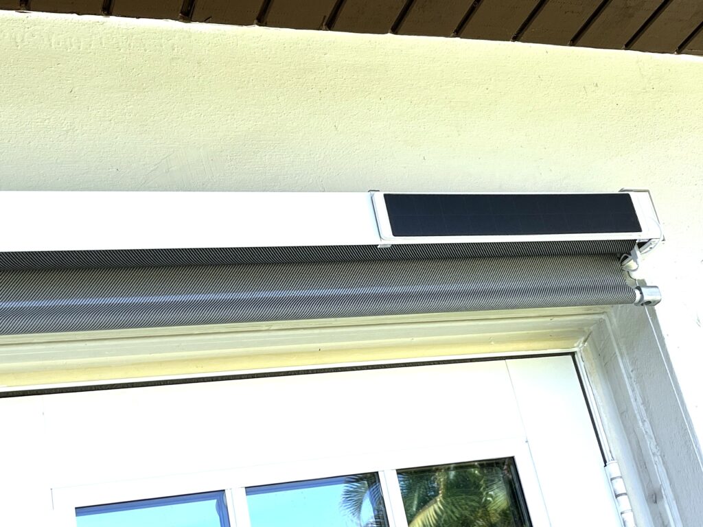 Outdoor Shade with Solar Panel