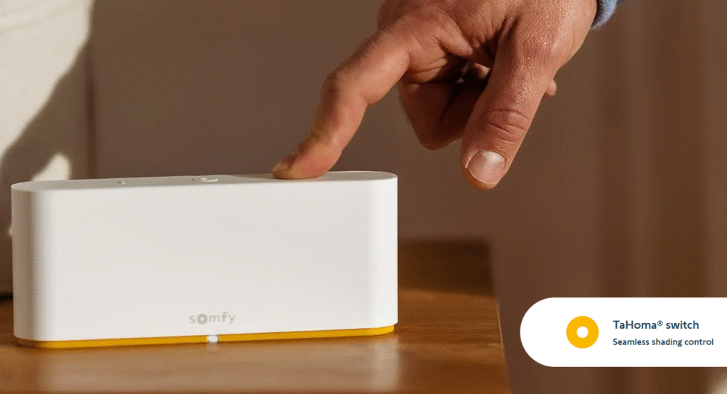 The TaHoma switch can control up to 60 Somfy Zigbee products